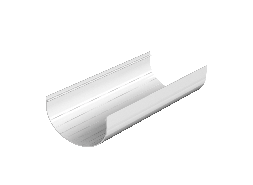 ТН ОПТИМА 120/80 мм, водосточный желоб пластиковый (3 м), белый, шт.
